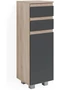 Vicco J-Shape midi szekrény, 95 cm, antracit-sonoma