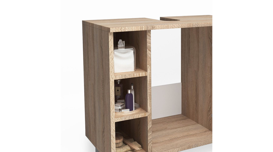 Laufen New Case Wastafelonderkast 179x37,5x46 cm Antraciet Eiken