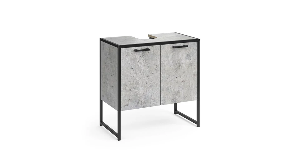Vicco Ensemble de meubles de salle de bain Fyrk, Béton, 2 parties